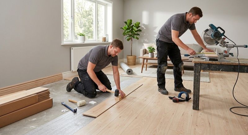 Laminate Floor Installation in Washtenaw County, MI