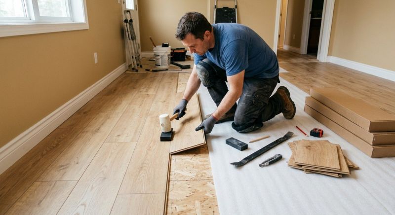 Laminate Floor Installation in Wixom, MI