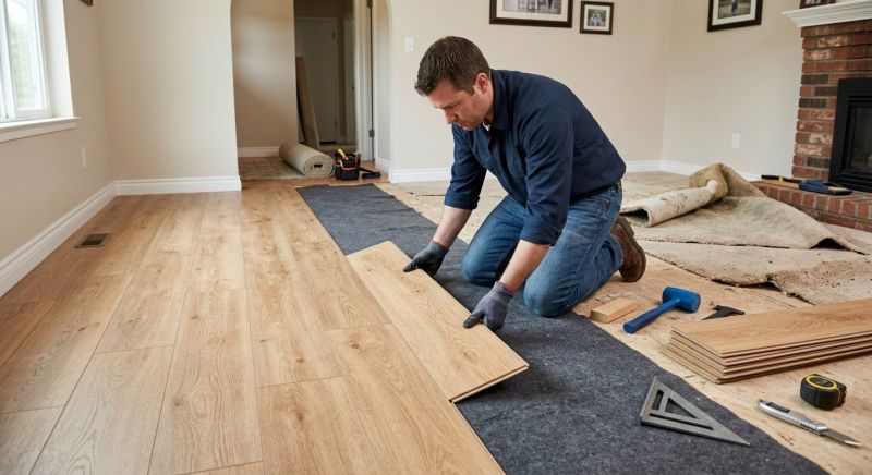 Laminate Floor Remodeling in Ypsilanti, MI