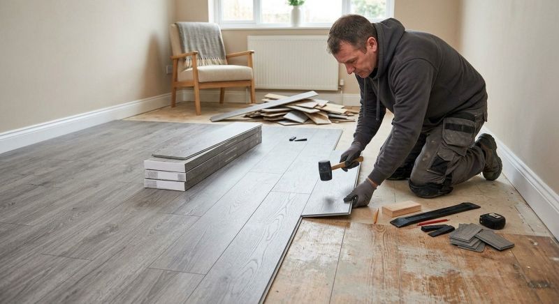 Laminate Floor Replacement in New Boston, MI