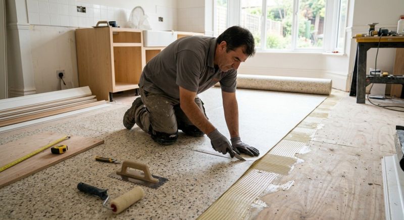 Linoleum Floor Installation in Dexter, MI