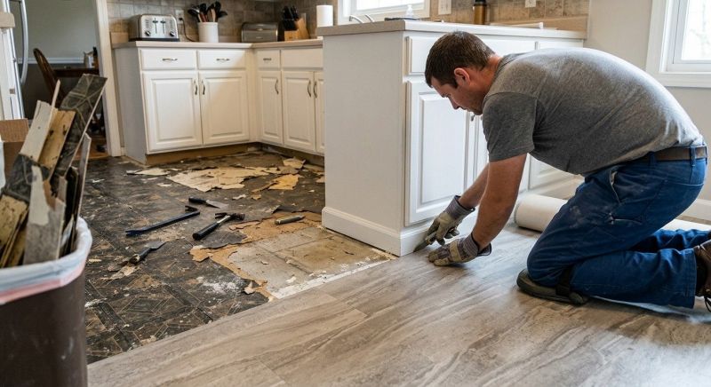Linoleum Floor Installation in Novi, MI