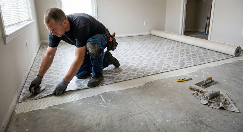 Sheet Vinyl Installation in Brighton, MI