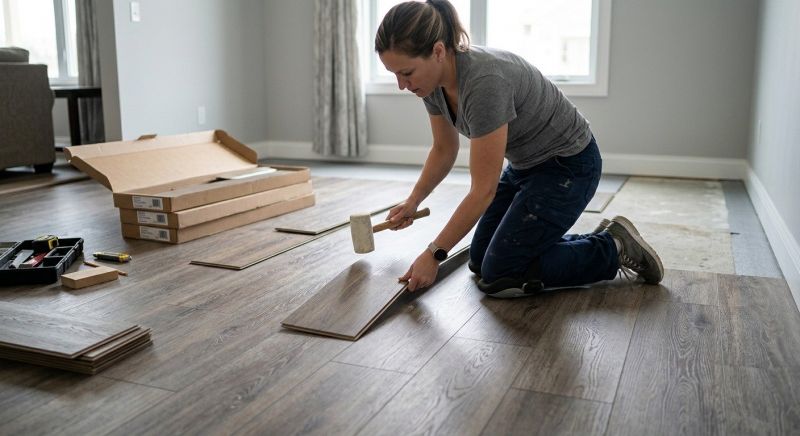 Vinyl Plank Floor Installation in Ypsilanti, MI